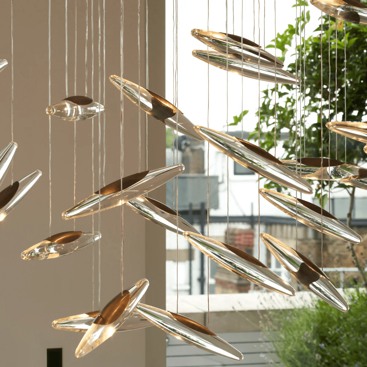 Elegant Moonlight Whispers Chandelier with Adjustable Brightness & Cry