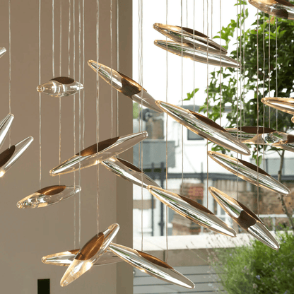 Elegant Moonlight Whispers Chandelier with Adjustable Brightness & Cry