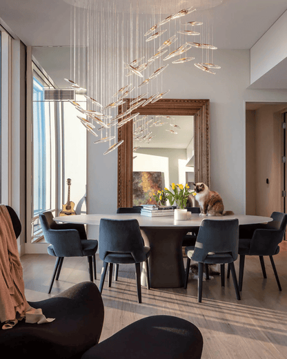 Elegant Moonlight Whispers Chandelier with Adjustable Brightness & Cry