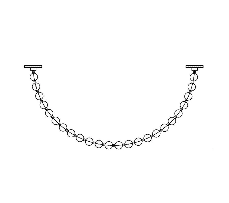 Elegant Pearl Ball Chandelier Necklace - Adjustable Length, Durable De
