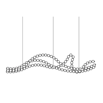 Elegant Pearl Ball Chandelier Necklace - Adjustable Length, Durable De