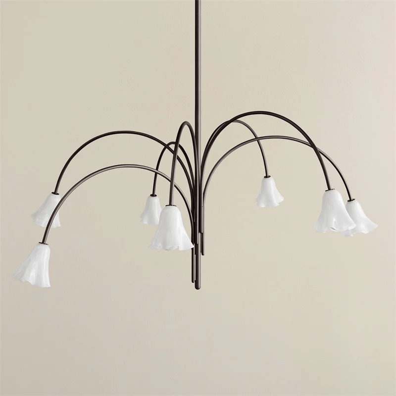 Petalia Blossom Chandelier - Elegant Floral Design with Adjustable Hei