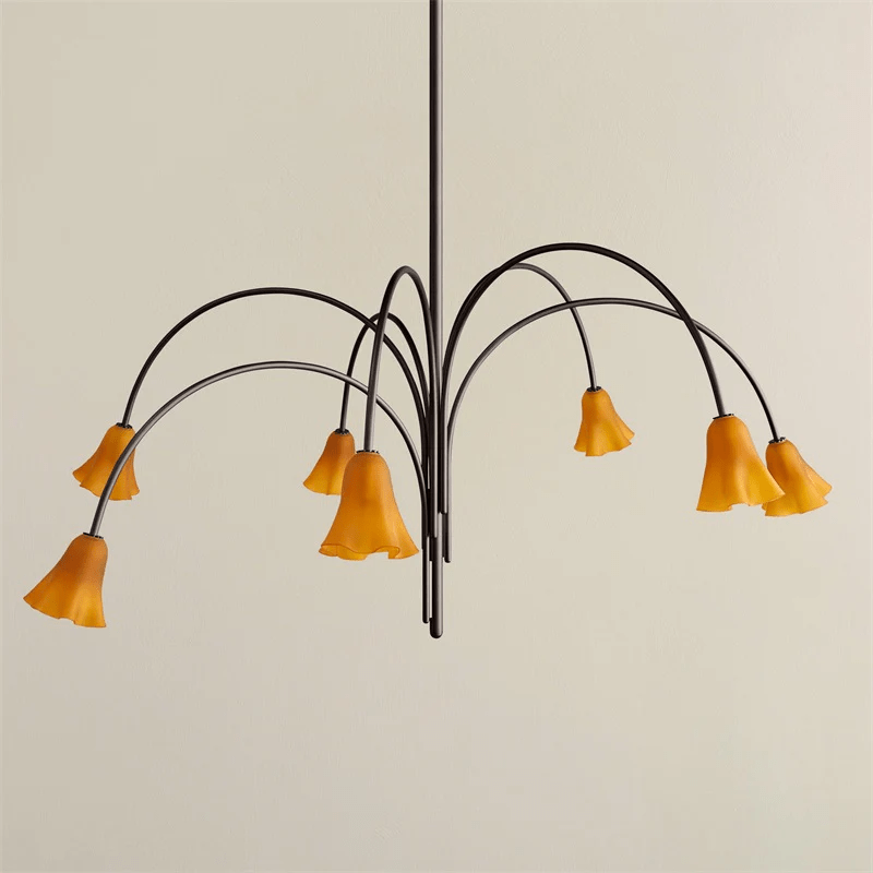 Petalia Blossom Chandelier - Elegant Floral Design with Adjustable Hei
