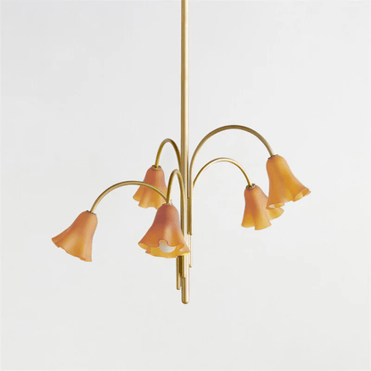 Petalia Blossom Chandelier - Elegant Floral Design with Adjustable Hei