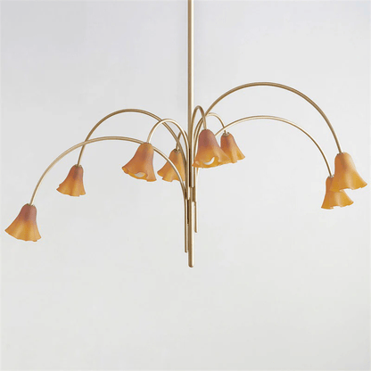 Petalia Blossom Chandelier - Elegant Floral Design with Adjustable Hei