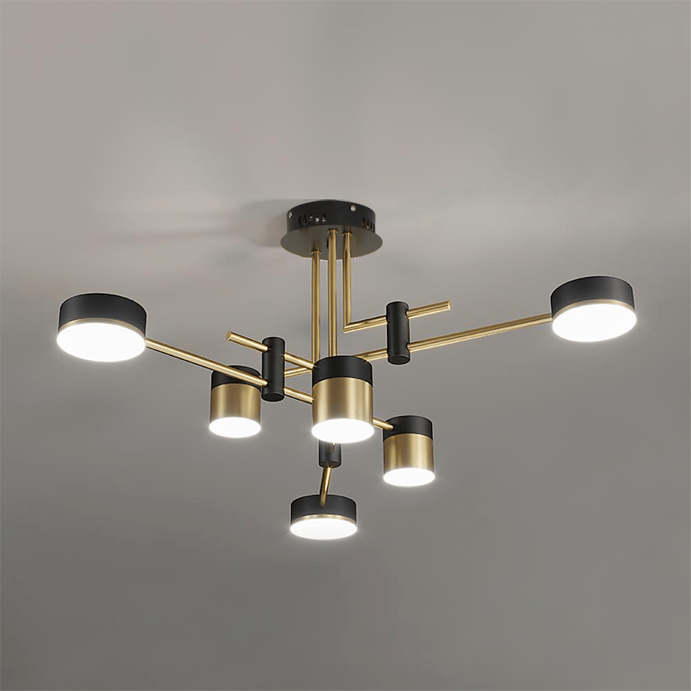 Elegant Spider Jewel Chandelier with Adjustable Arms & Crystal Accents