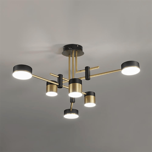 Elegant Spider Jewel Chandelier with Adjustable Arms & Crystal Accents
