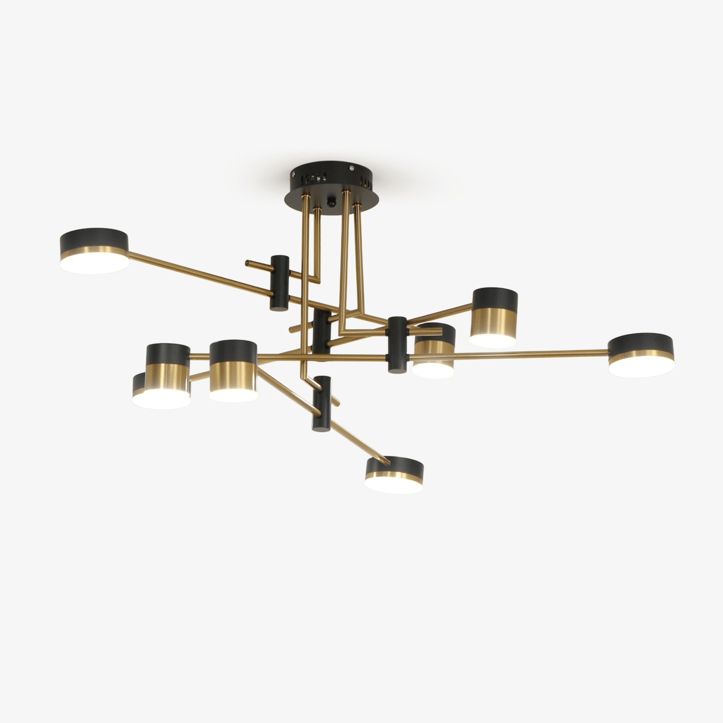 Elegant Spider Jewel Chandelier with Adjustable Arms & Crystal Accents