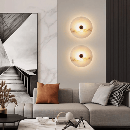 Nayra Alabaster Wall Lamp - Elegant Design with Adjustable Light Direc
