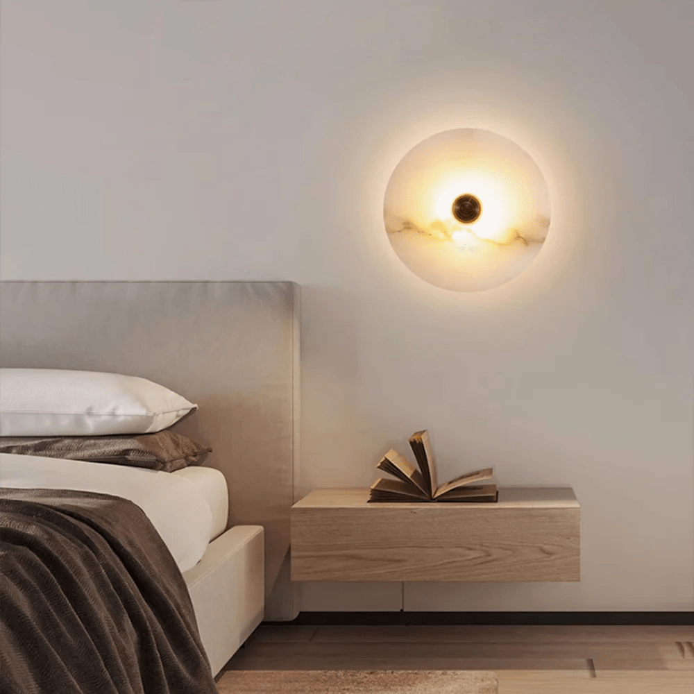 Nayra Alabaster Wall Lamp - Elegant Design with Adjustable Light Direc