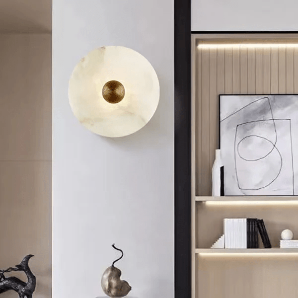 Nayra Alabaster Wall Lamp - Elegant Design with Adjustable Light Direc