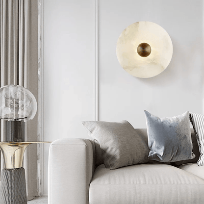 Nayra Alabaster Wall Lamp - Elegant Design with Adjustable Light Direc