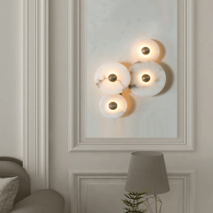 Nayra Alabaster Wall Lamp - Elegant Design with Adjustable Light Direc