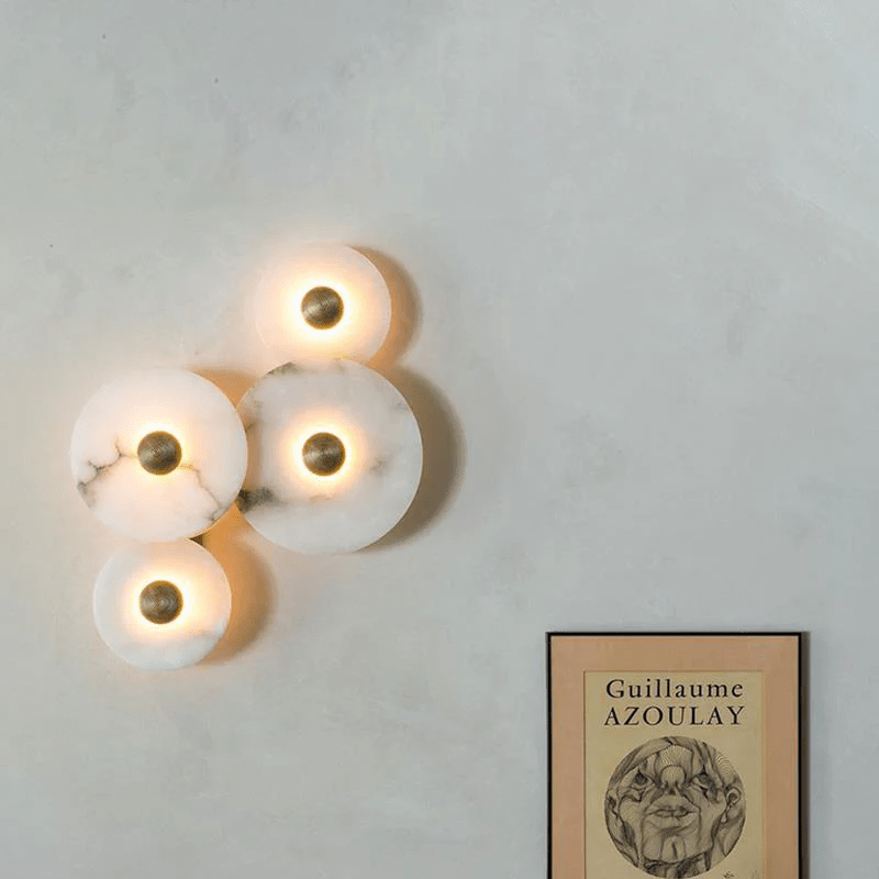 Nayra Alabaster Wall Lamp - Elegant Design with Adjustable Light Direc