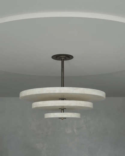 Ice Queen Alabaster Chandelier - Elegant Design, Adjustable Height