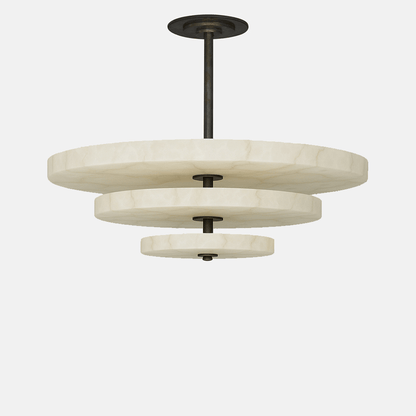 Ice Queen Alabaster Chandelier - Elegant Design, Adjustable Height