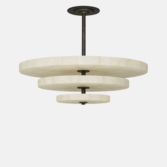 Ice Queen Alabaster Chandelier - Elegant Design, Adjustable Height