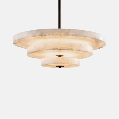 Ice Queen Alabaster Chandelier - Elegant Design, Adjustable Height