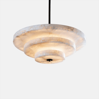 Ice Queen Alabaster Chandelier - Elegant Design, Adjustable Height