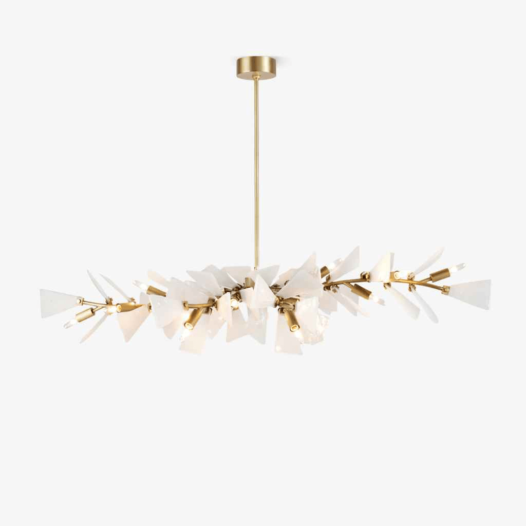 Valkyrie Sculptural Shard Chandelier - Modern Design, Adjustable Heigh