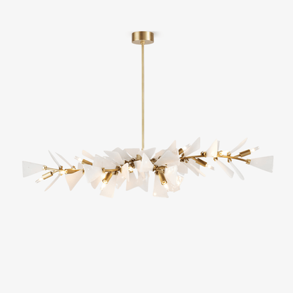 Valkyrie Sculptural Shard Chandelier - Modern Design, Adjustable Heigh