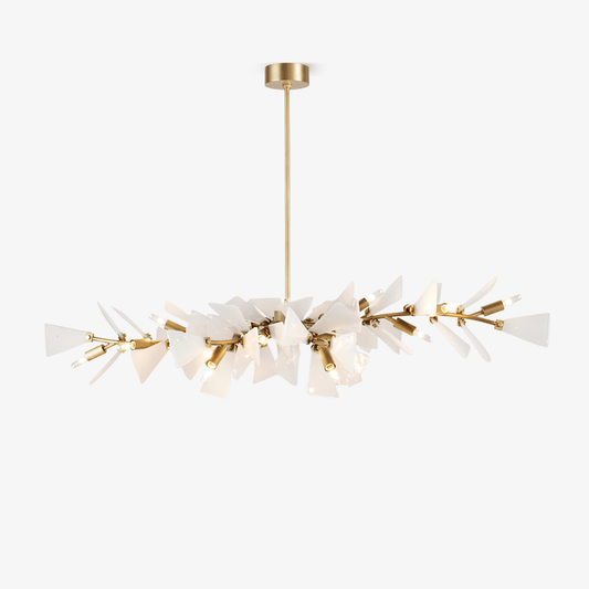 Valkyrie Sculptural Shard Chandelier - Modern Design, Adjustable Heigh