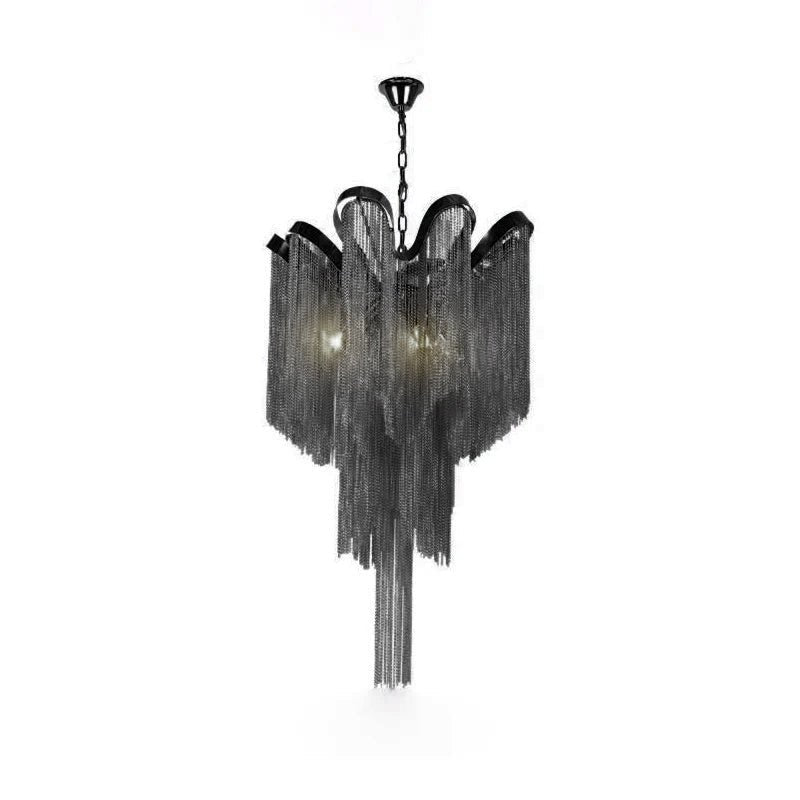 Stream Chain Chandelier - Modern Design with Adjustable Length & LED L