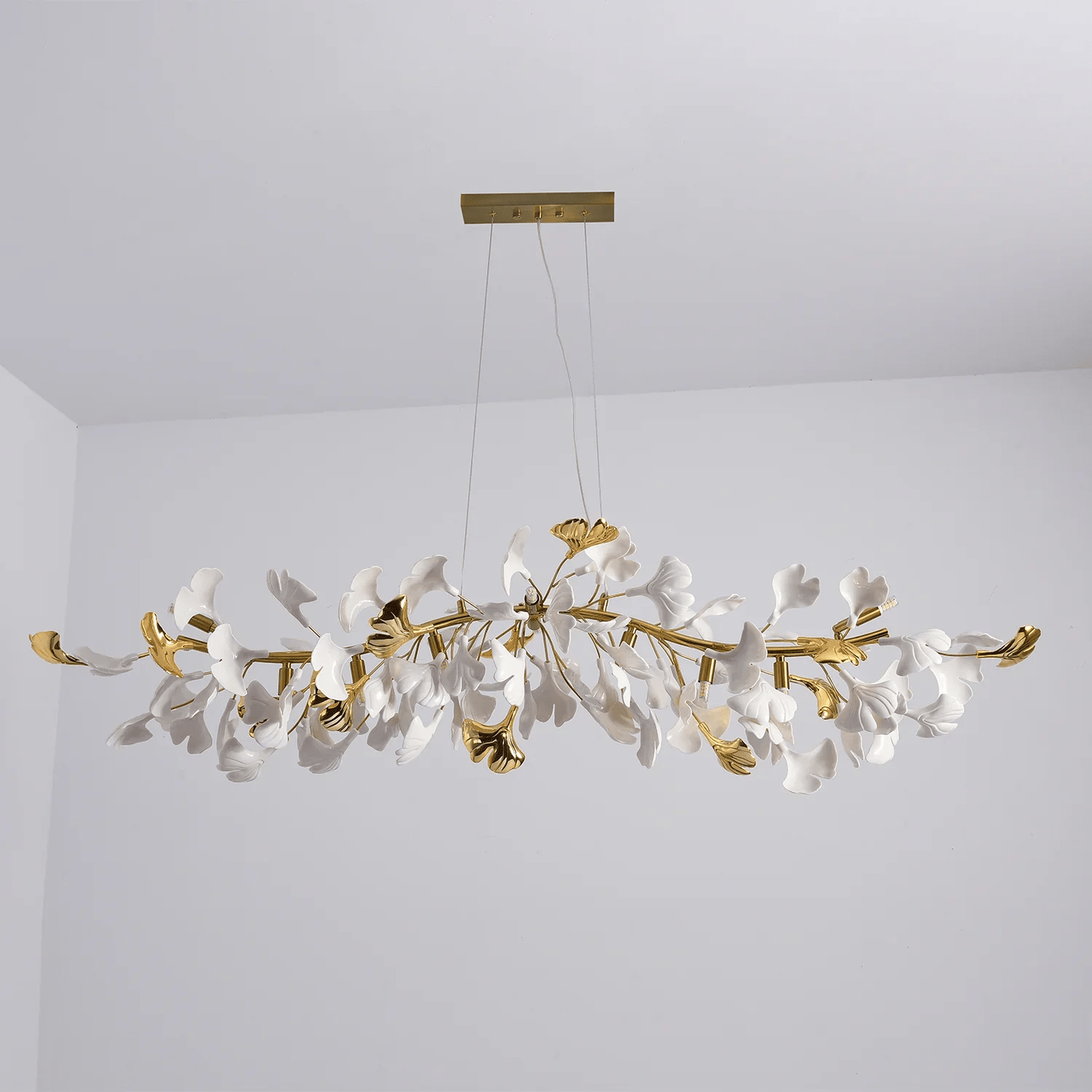 Gingko Cascade Chandelier - Modern LED Lighting with Adjustable Bright