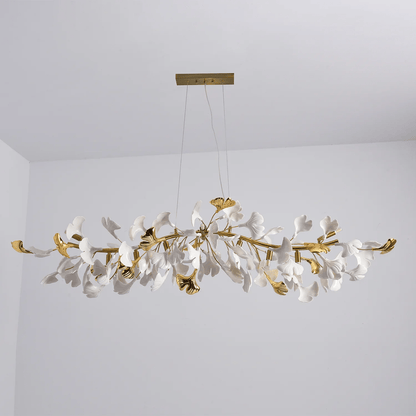 Gingko Cascade Chandelier - Modern LED Lighting with Adjustable Bright