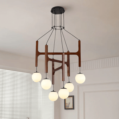 Lunna Orb Chandelier - Modern Design with Adjustable Height & LED Ligh