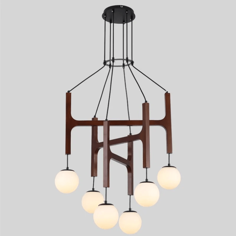 Lunna Orb Chandelier - Modern Design with Adjustable Height & LED Ligh