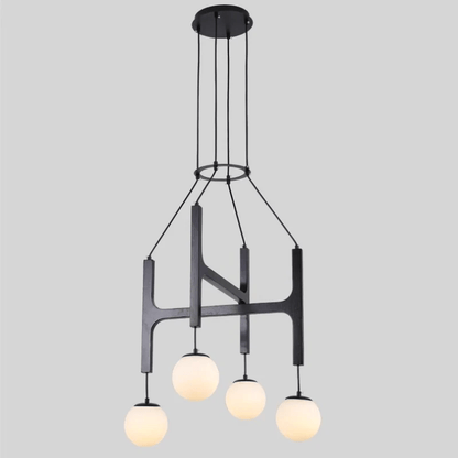 Lunna Orb Chandelier - Modern Design with Adjustable Height & LED Ligh