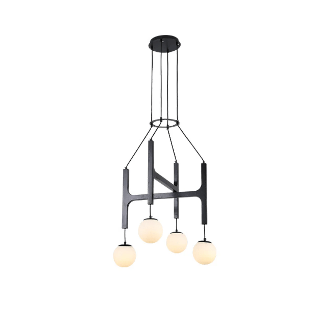 Lunna Orb Chandelier - Modern Design with Adjustable Height & LED Ligh