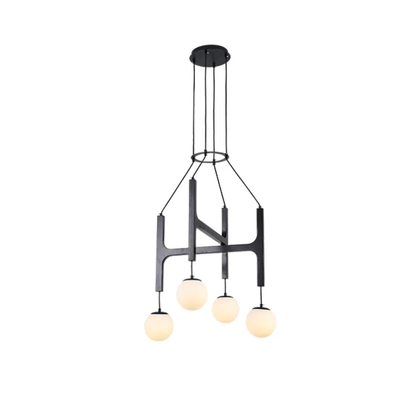Lunna Orb Chandelier - Modern Design with Adjustable Height & LED Ligh
