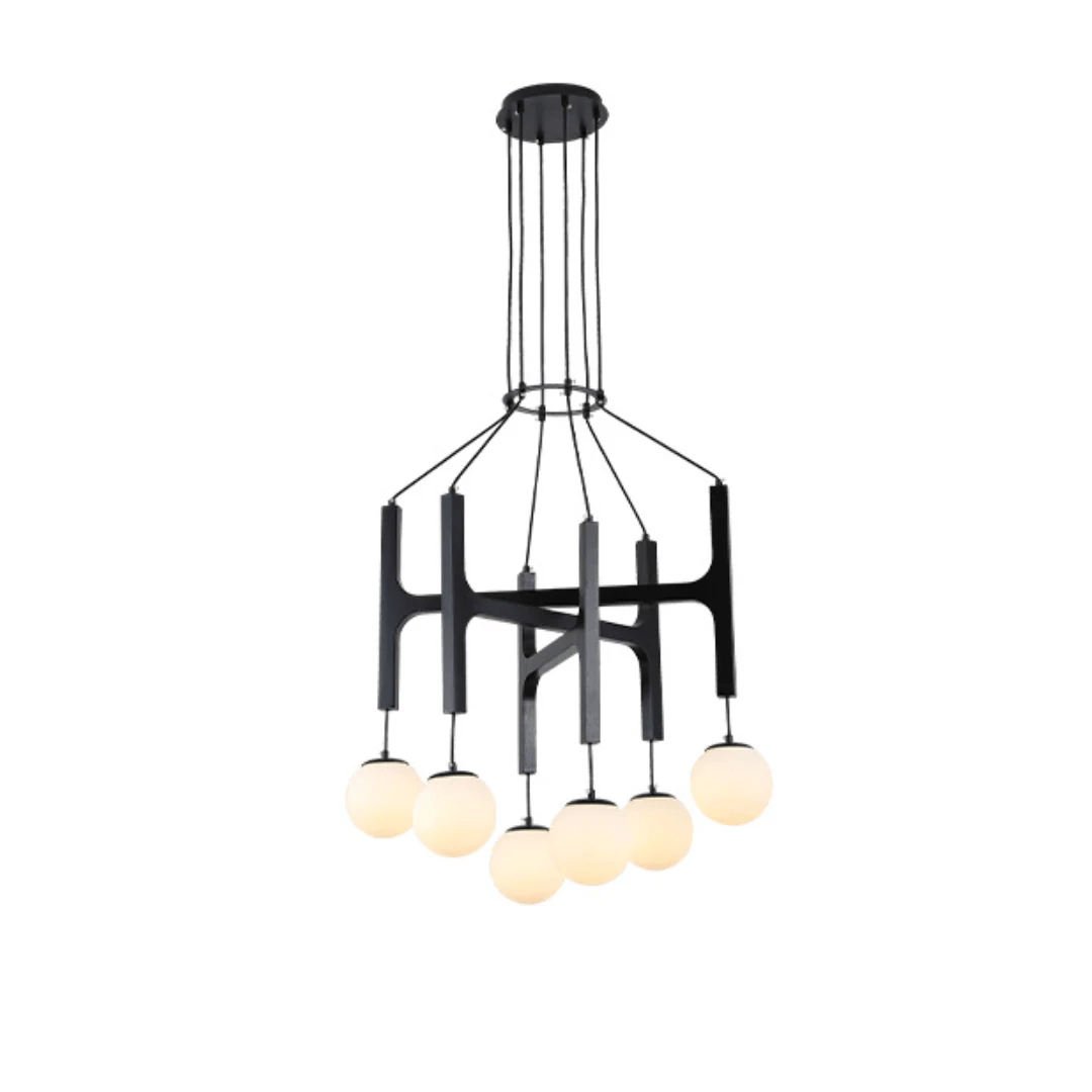 Lunna Orb Chandelier - Modern Design with Adjustable Height & LED Ligh