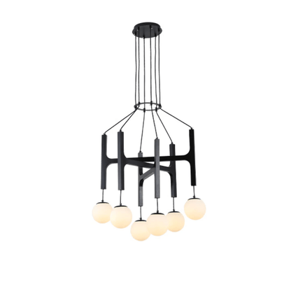 Lunna Orb Chandelier - Modern Design with Adjustable Height & LED Ligh