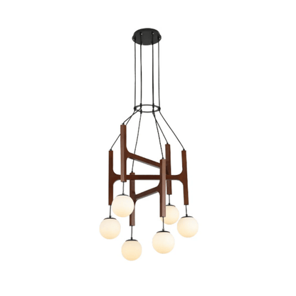 Lunna Orb Chandelier - Modern Design with Adjustable Height & LED Ligh