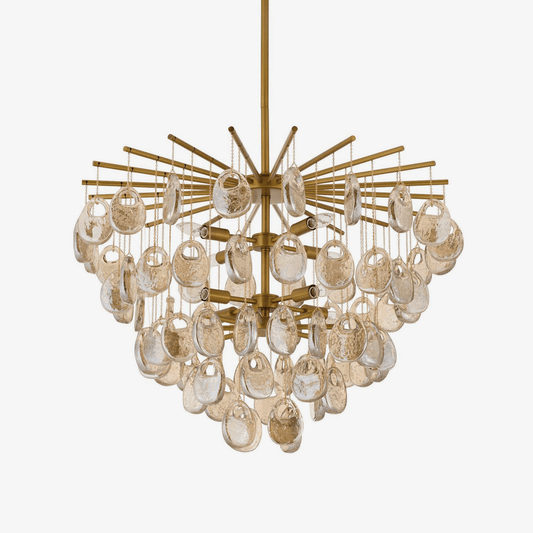 Jacqueline Chandelier - Elegant Crystal Design with Adjustable Height