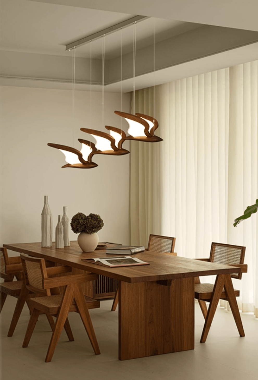 Elegant Warbler Chandelier - Adjustable Height, Energy-Efficient LED