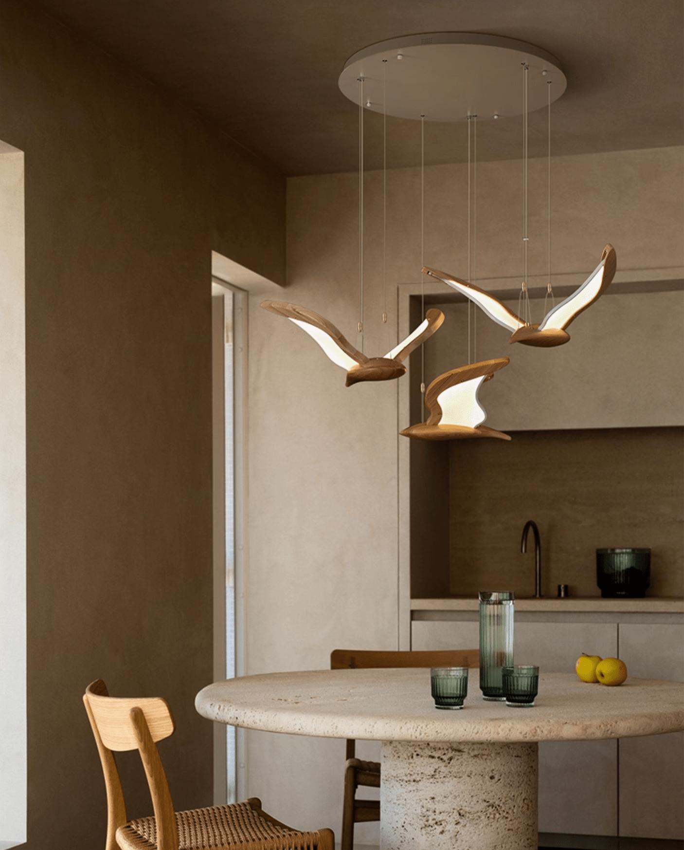 Elegant Warbler Chandelier - Adjustable Height, Energy-Efficient LED