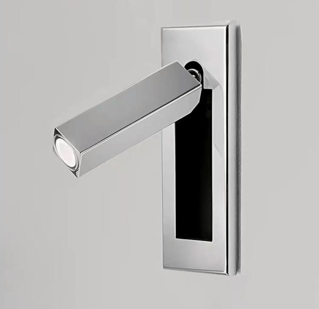 Professional Embedded Bedside Sconce with Adjustable Light and USB Por
