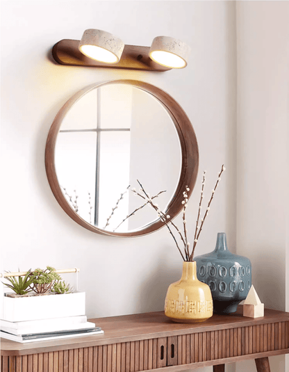 Travertine Duo Rechargeable Wall Light - Wireless, Adjustable Brightne