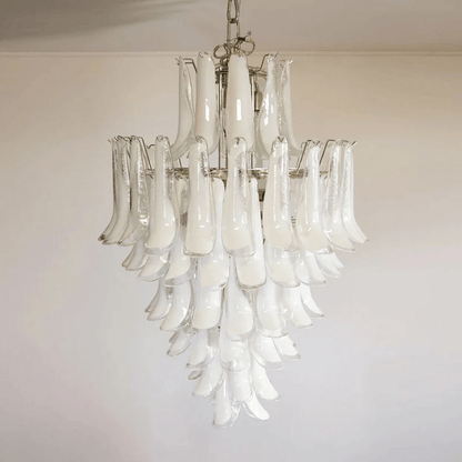 Dravina Glass Petals Pendant Lamp - Modern Design, Adjustable Height