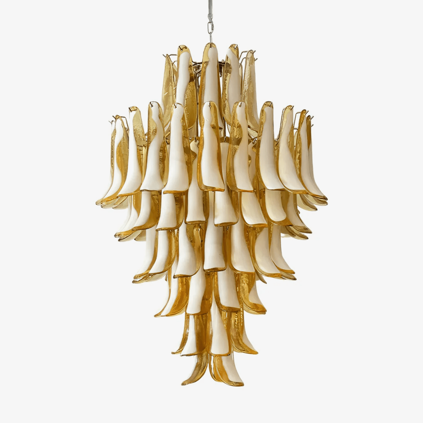 Dravina Glass Petals Pendant Lamp - Modern Design, Adjustable Height