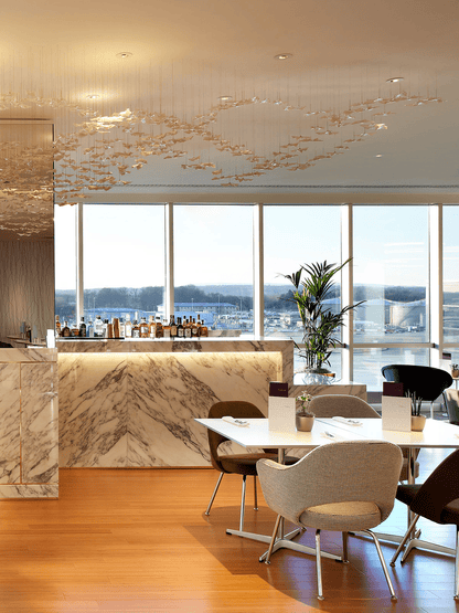 Customizable Leaf Twisted Sculptural Chandelier with Adjustable Height