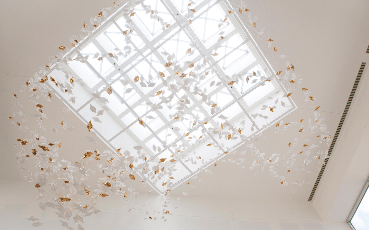 Customizable Leaf Twisted Sculptural Chandelier with Adjustable Height