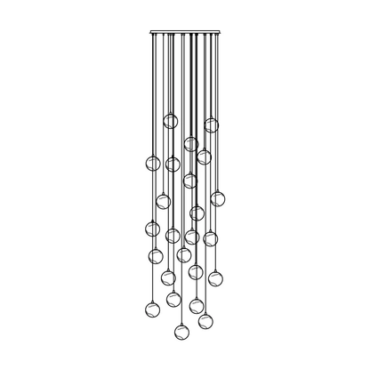 Sultana Alabaster Cluster Chandelier - Elegant Design, Adjustable Heig