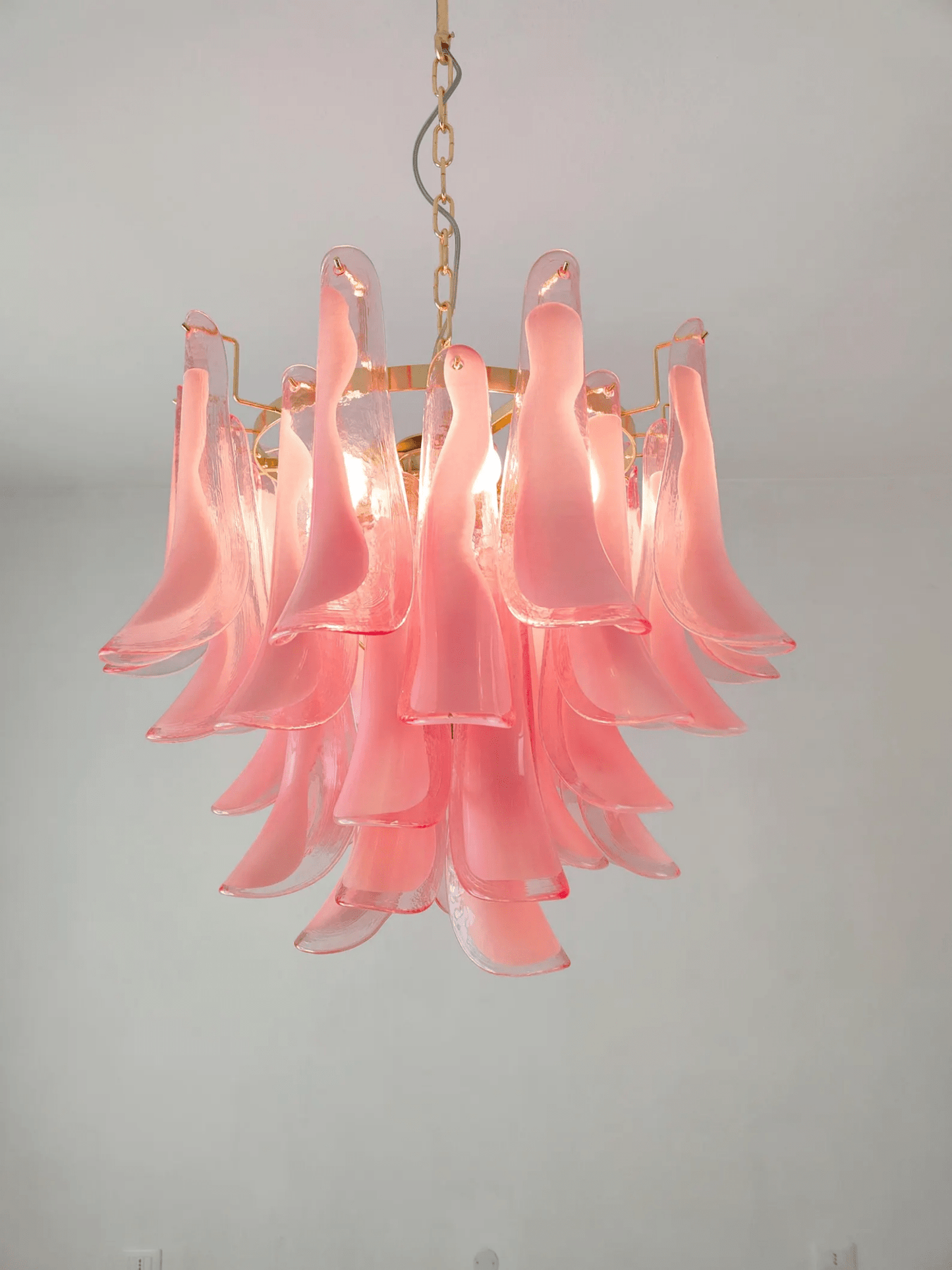 Xiravo Glass Chandelier - Elegant Design with Adjustable Height & LED