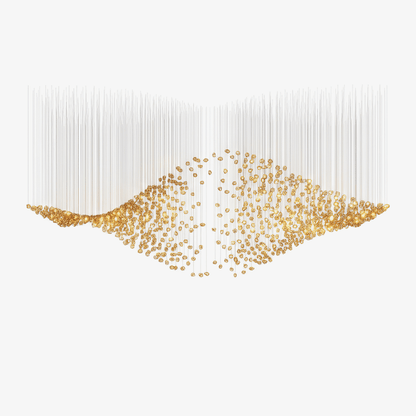 Customizable Raw Crystal Chandelier with Adjustable Height & Dimmable