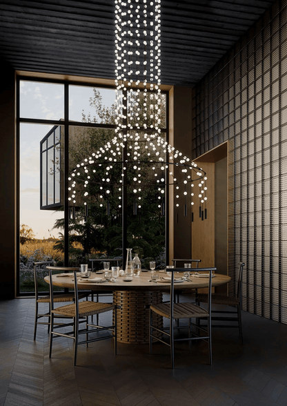 Multidot Chandelier - Modern Design with Adjustable Brightness and Ene